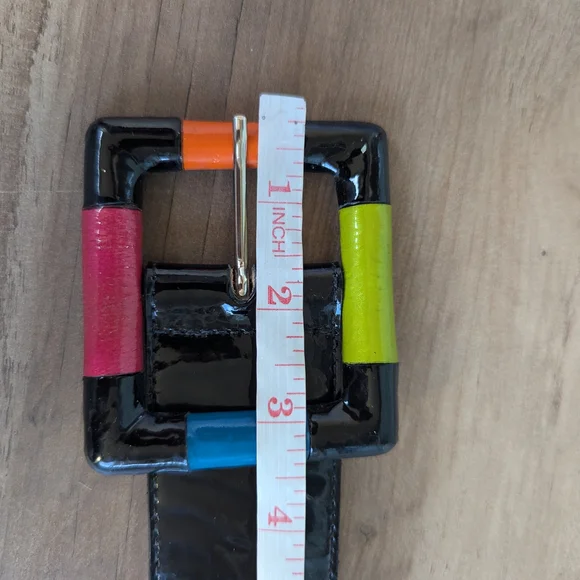 Leatherock Vintage Black Leather Belt - Picture 10 of 10